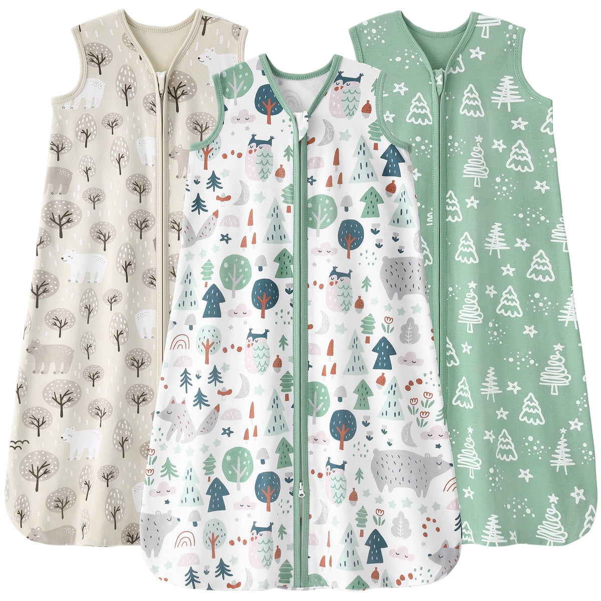 FIEMOL 3-pack sleep sacks show versatile wear for growing babies