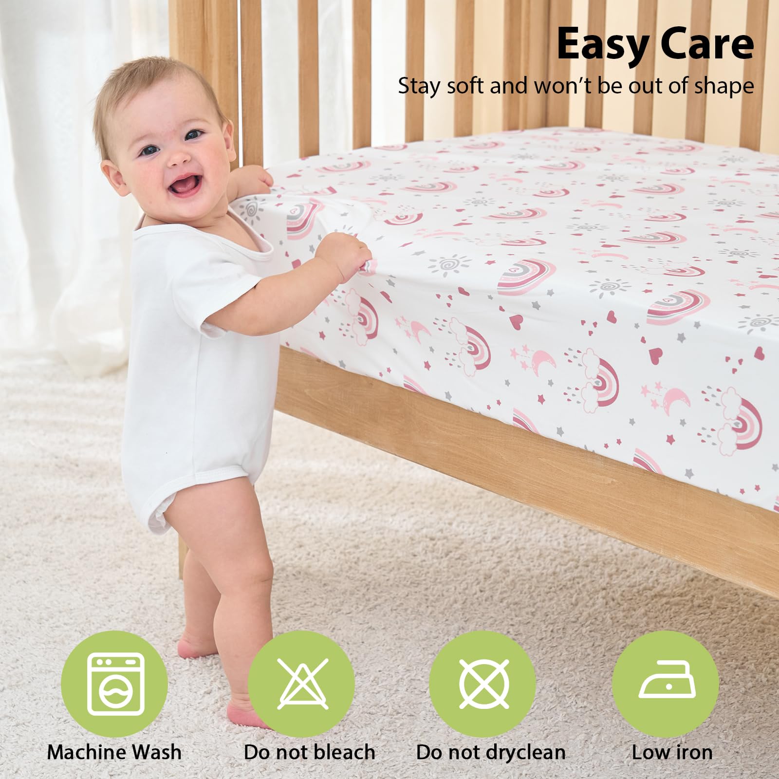 FIEMOL crib sheets make a thoughtful gift for newborns and nurseries.