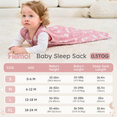 FIEMOL sleep sack soft-edge neck design for gentle comfort