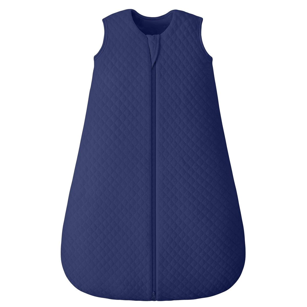 FIEMOL baby sleep sack 2.5 tog fabric close-up shows breathable cotton warmth.