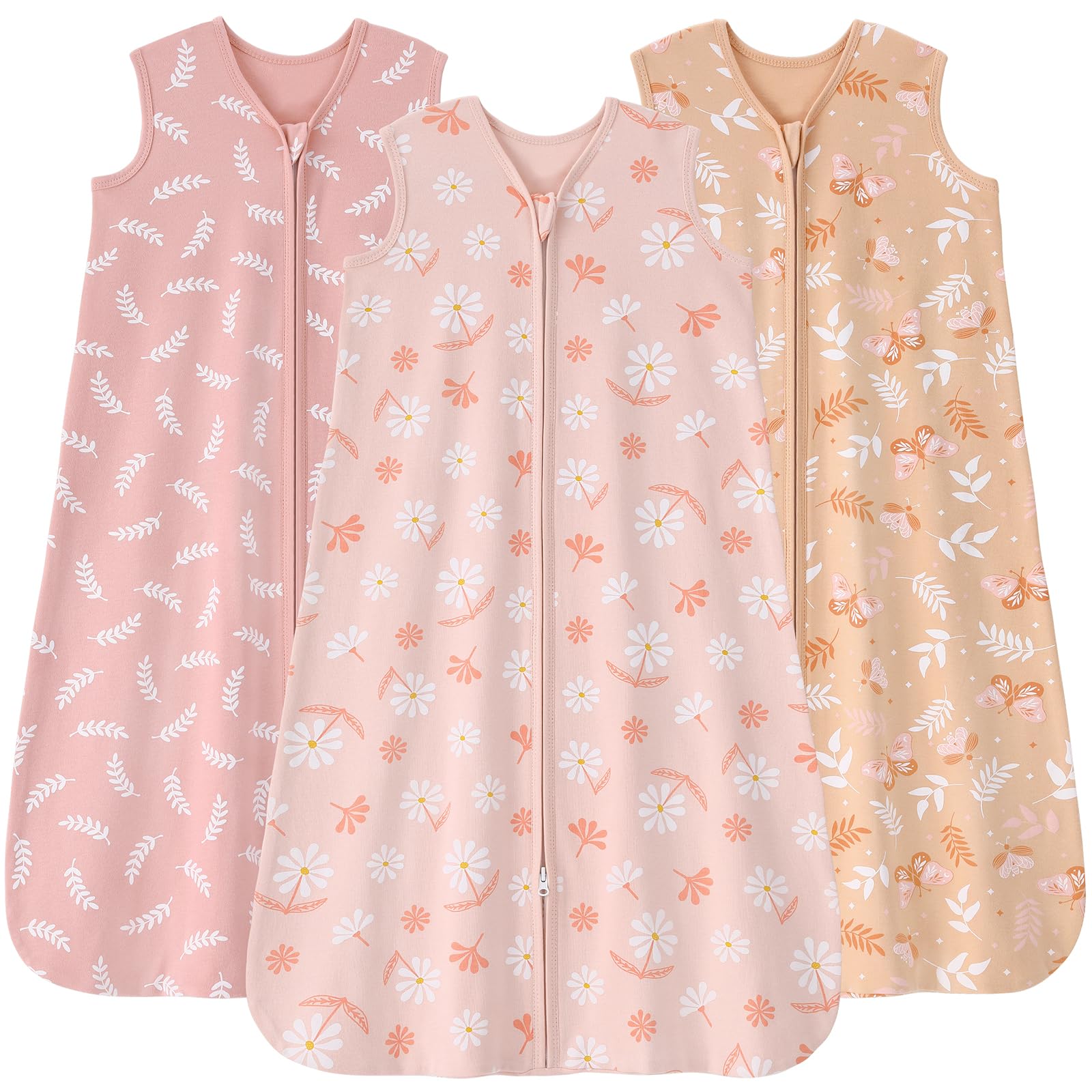 FIEMOL baby sleep sack zipper close demonstrates easy diaper changes