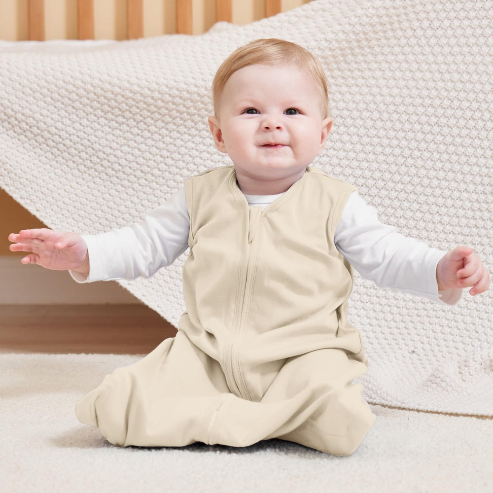 FIEMOL Baby Sleep Sack apricot in-use wearability for comfortable naps