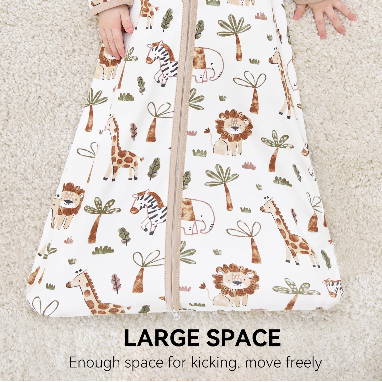 FIEMOL baby sleep sack cozy time play promotes comfortable naps.