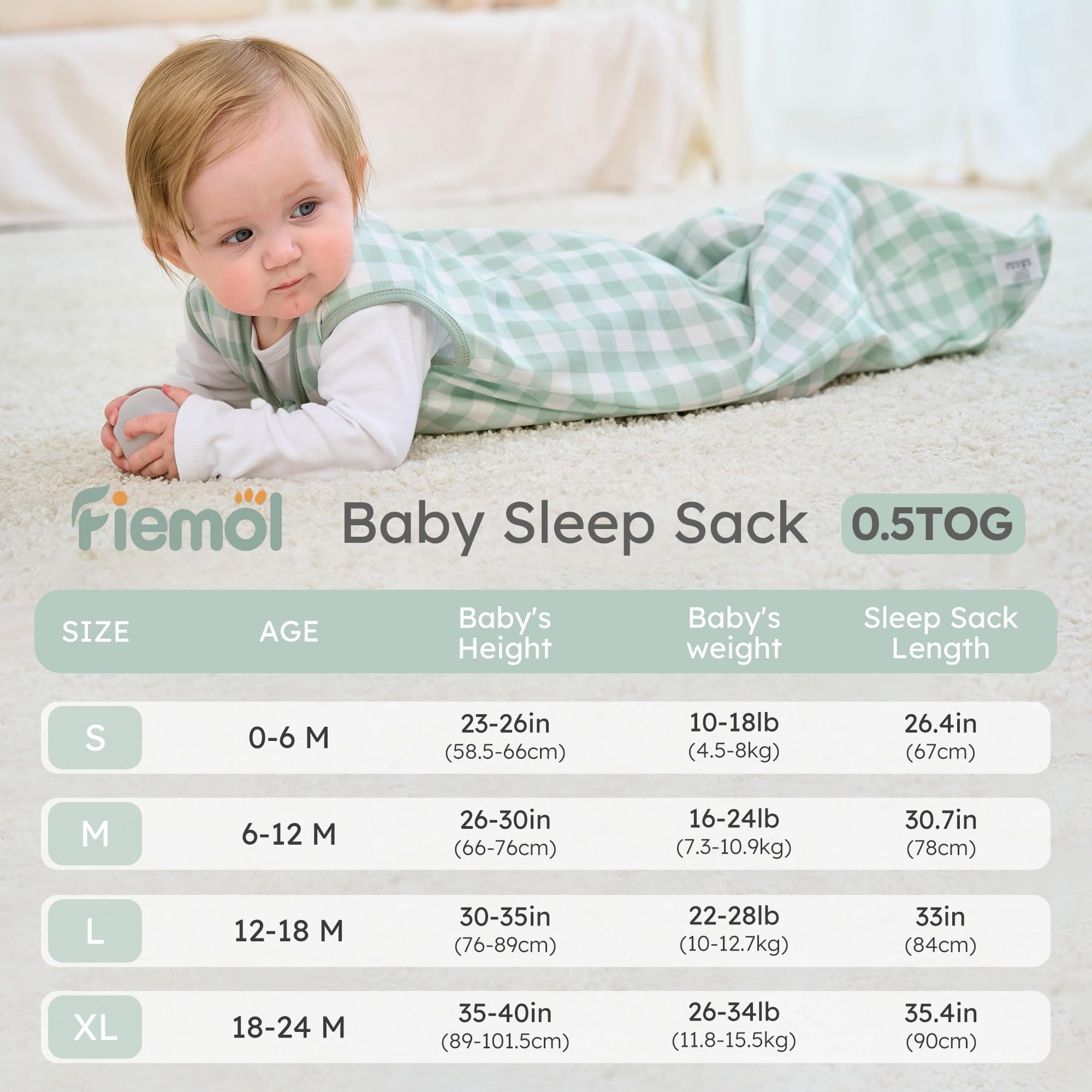FIEMOL double-zipper design enabling easy diaper change