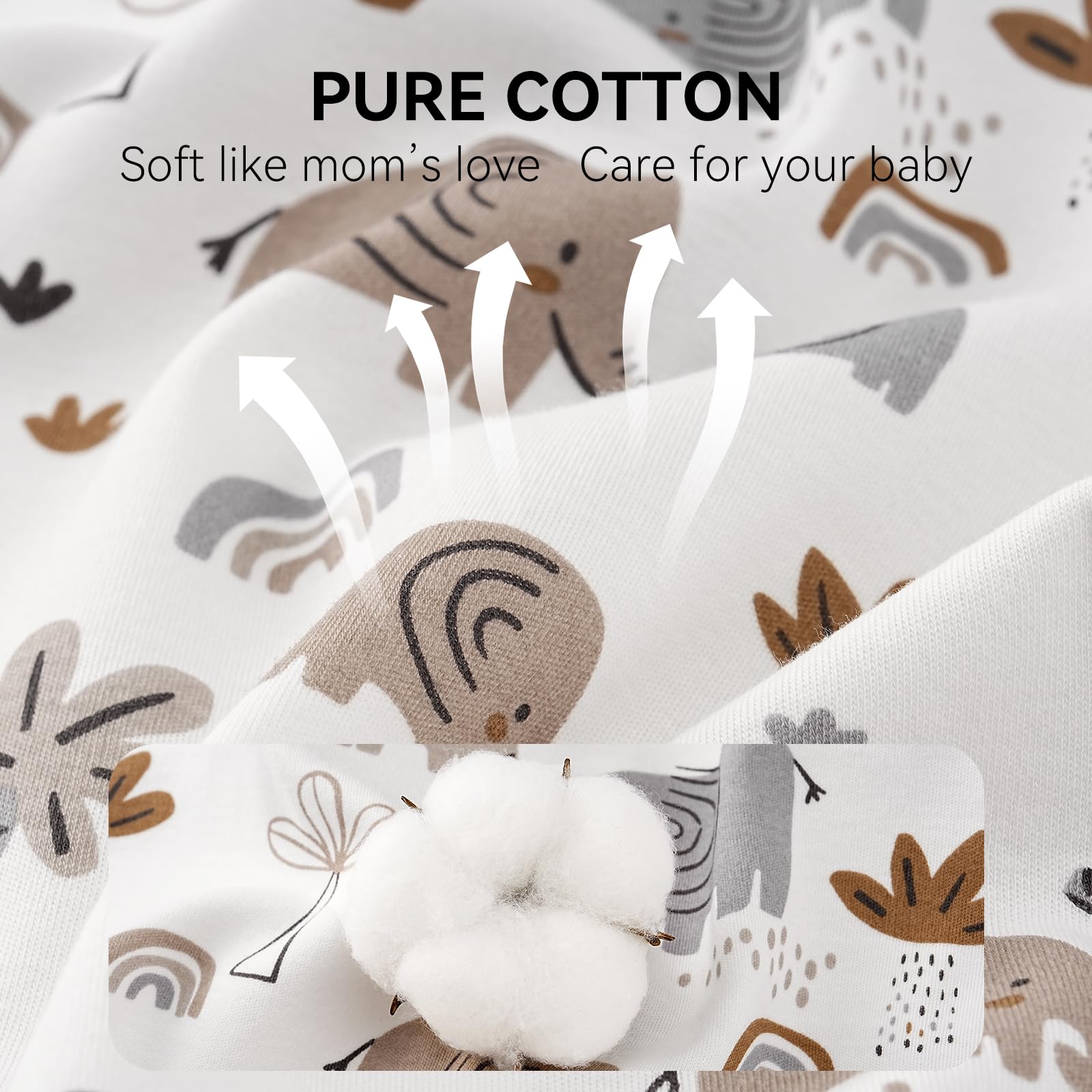 FIEMOL easy-care cotton sleep sack survives machine washing while staying soft