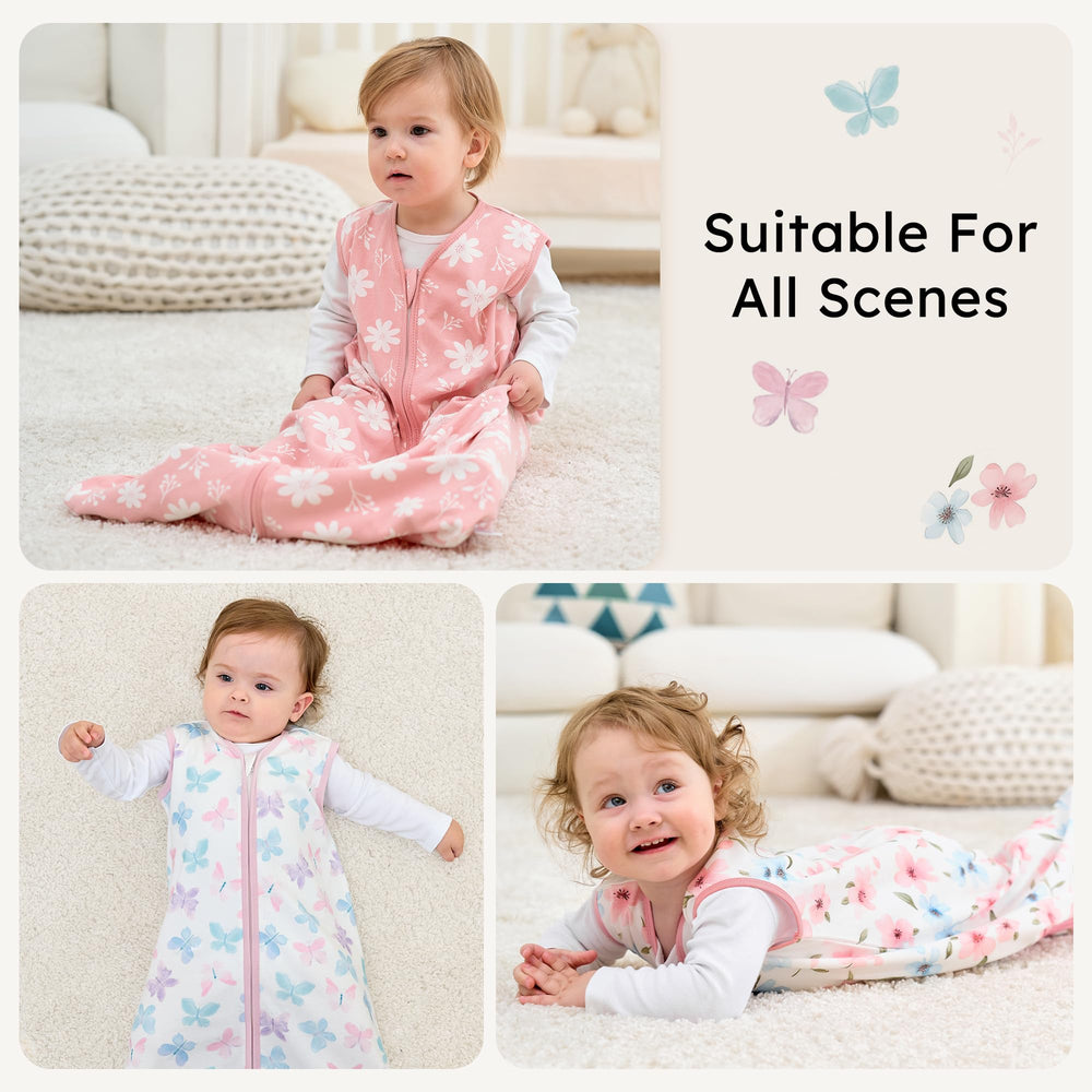 FIEMOL sleep sack edge safety features soften neck and arm areas for gentle wear.