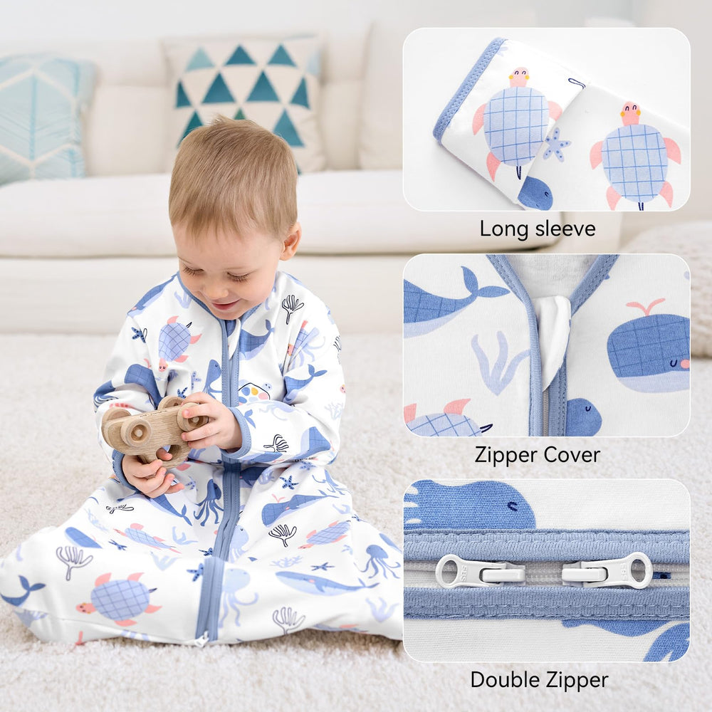 FIEMOL sleep sack foldable mittens keeps tiny hands warm or free for play.