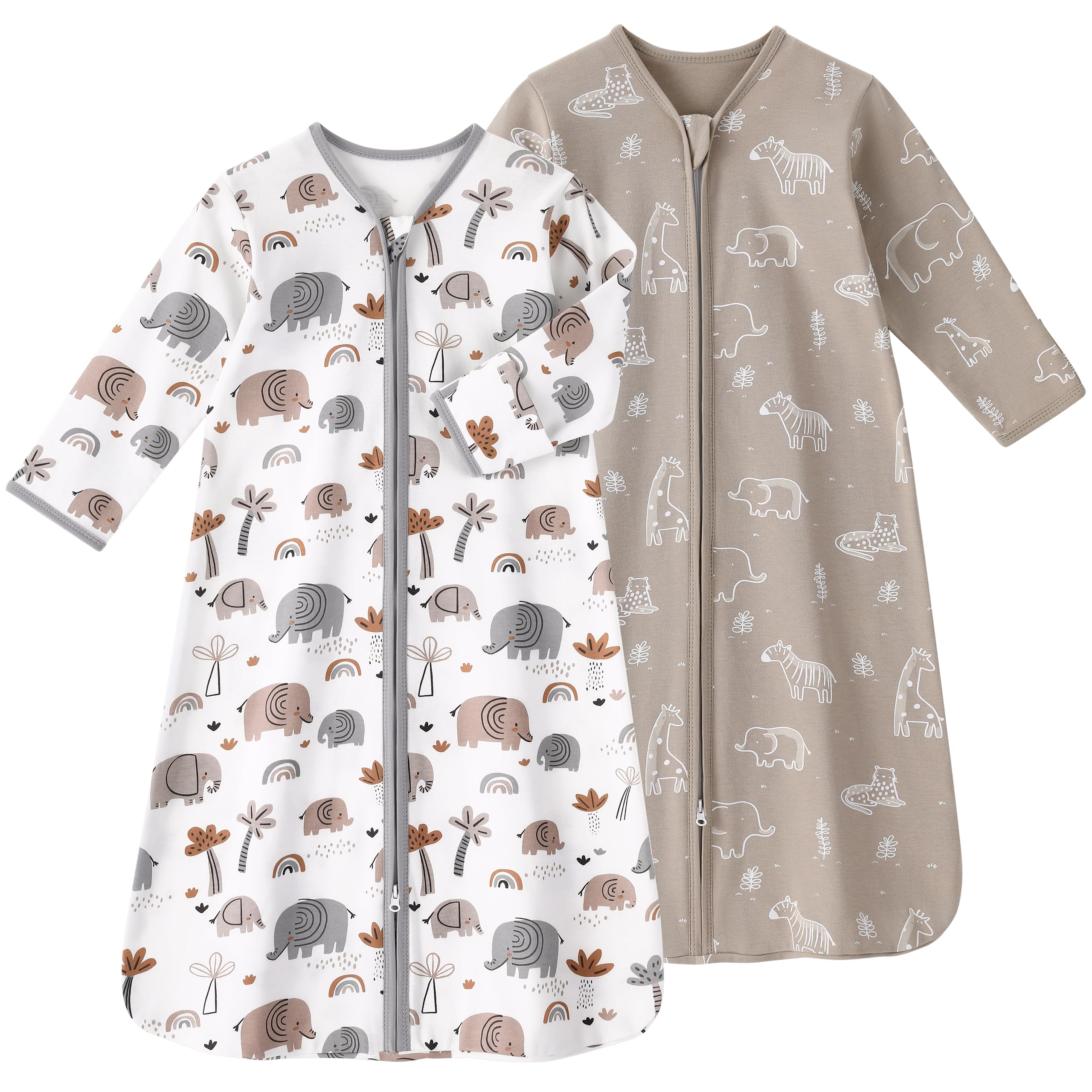 FIEMOL baby sleep sack long sleeve gray elephant 18-24m cozy nights