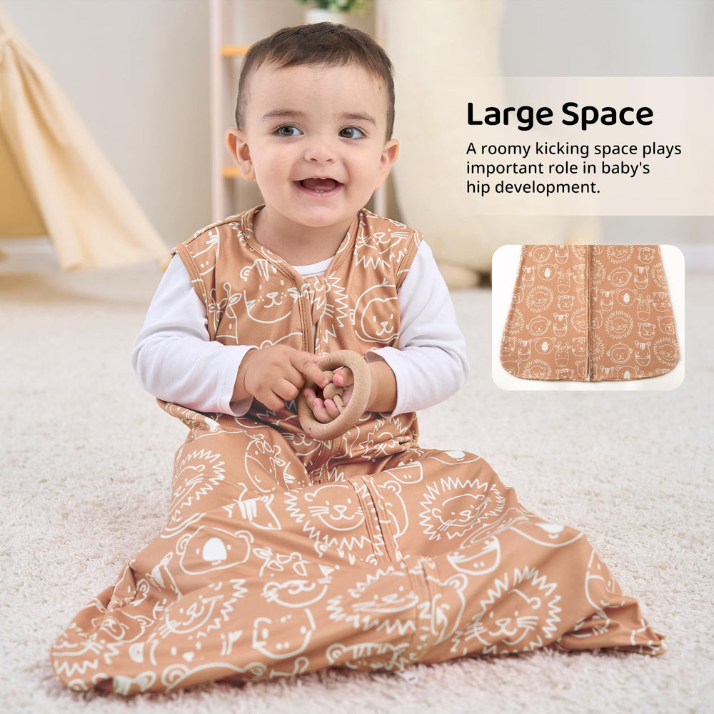 FIEMOL sleep sack collar and neck fit supports snug, restful sleep.
