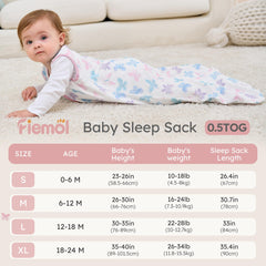 FIEMOL sleep sack roomy interior allowing natural kicking and movement