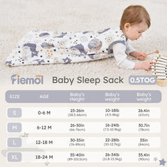FIEMOL sleep sack with soft edges for gentle, comfortable wear.
