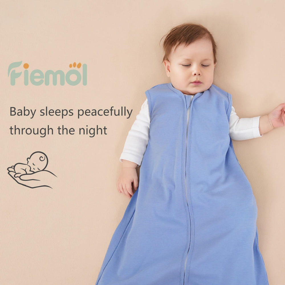 FIEMOL baby sleep sack size range 0-6 months fits growing infants