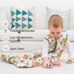 FIEMOL baby sleep sack soft edges ensure gentle neck and arm comfort during sleep.
