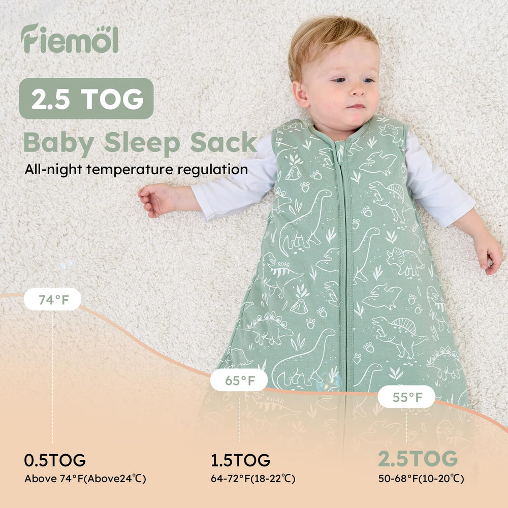FIEMOL sleep sack chin protector prevents zipper irritation.