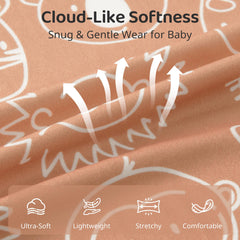 FIEMOL baby sleep sack two way zip enables quick diaper changes.