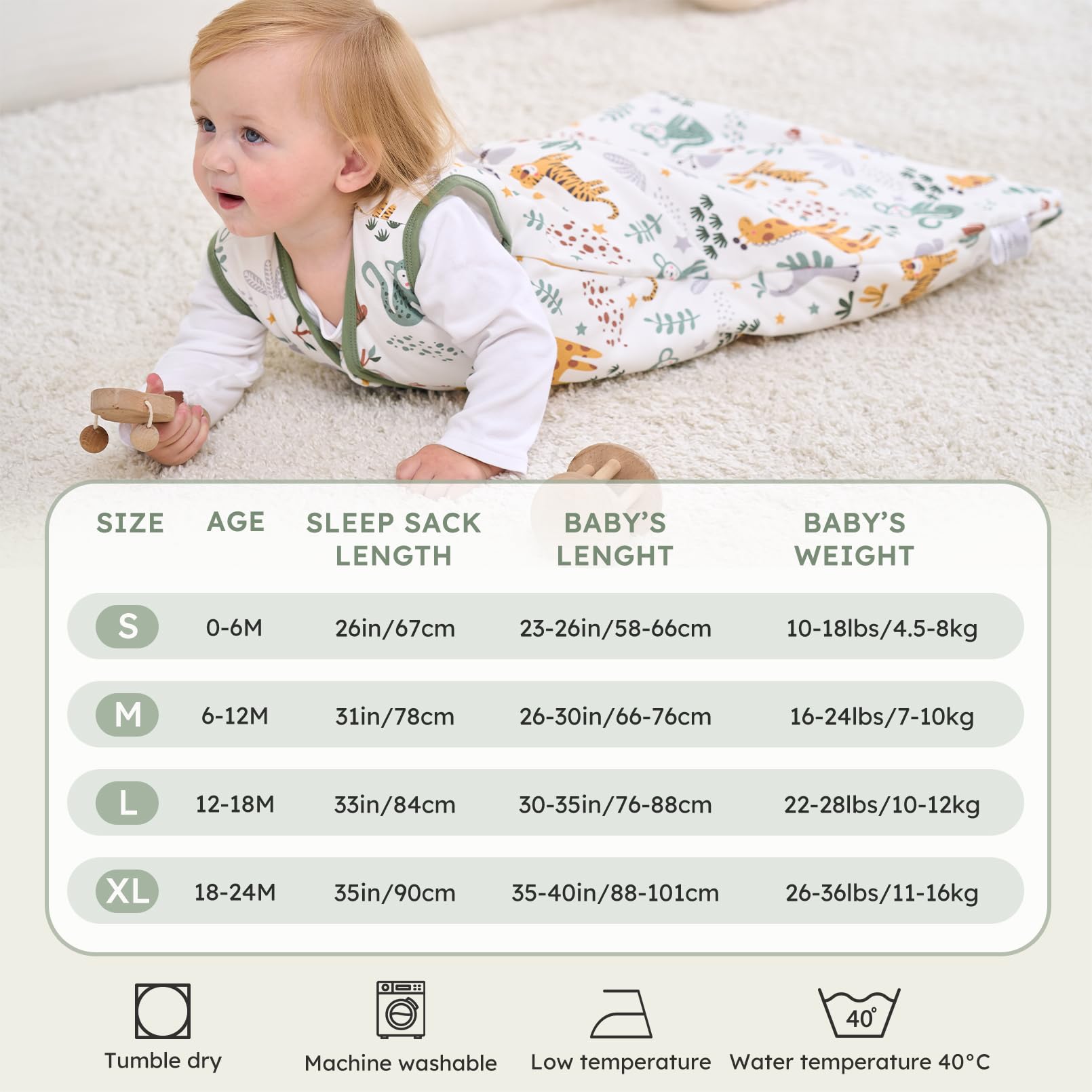 FIEMOL 2.5 tog-winter-sleep-sack maintains comfortable temperature in cool rooms.