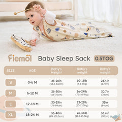 FIEMOL Sleep Sack zipper design enables easy diaper changes