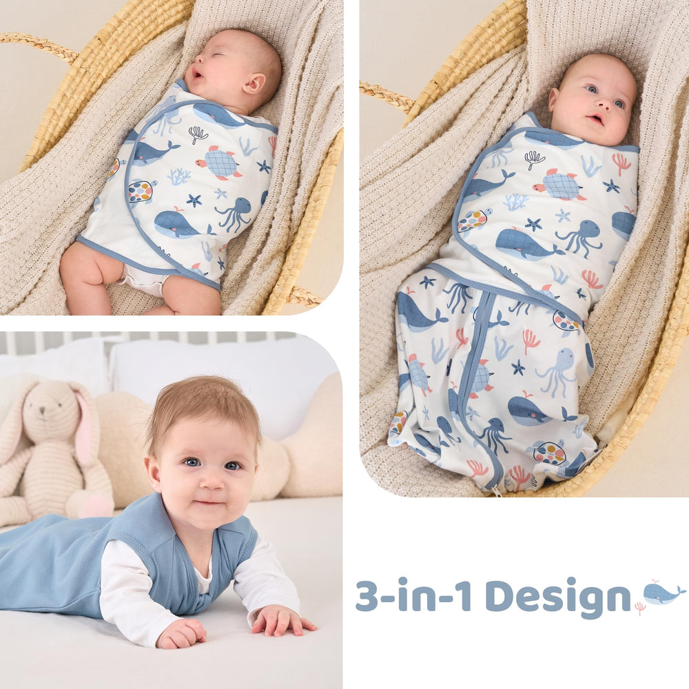 FIEMOL baby swaddle breathable cotton feels cloud-soft and breathable.