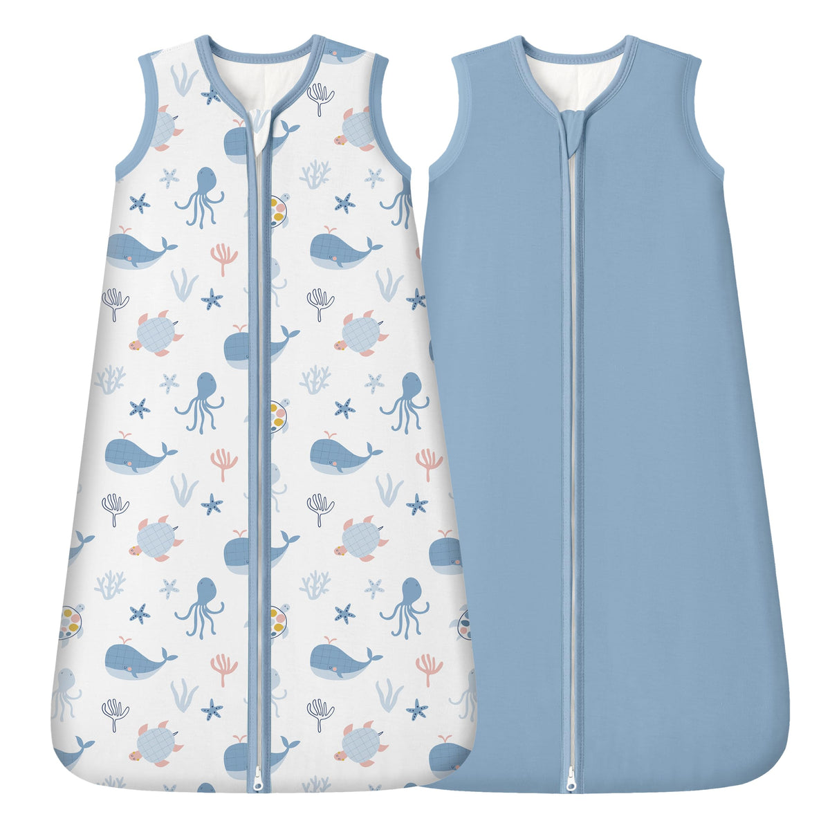 FIEMOL bamboo sleep sack close-up shows soft, baby-friendly fabric texture for sensitive skin