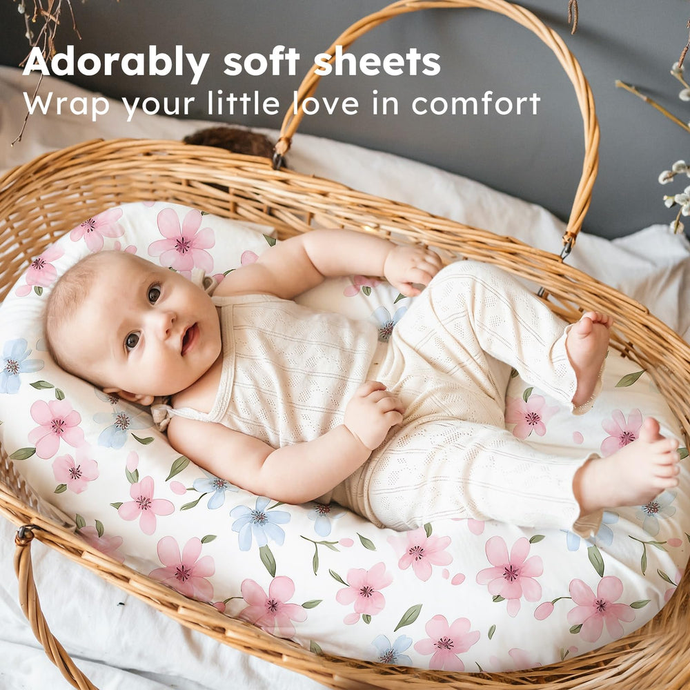 FIEMOL bassinet sheets compatible with Halo Bassinest Swivel Sleeper for versatility
