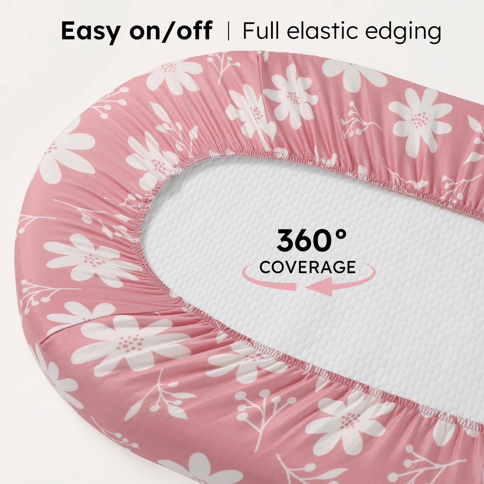 FIEMOL sheets fit oval hourglass rectangle bassinet mattresses for universal coverage