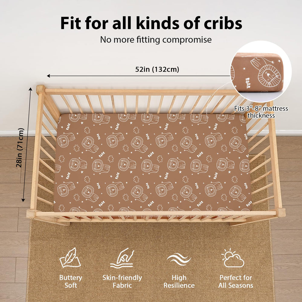 FIEMOL snug-fit 52x28 sheets—elastic edges prevent bunching.