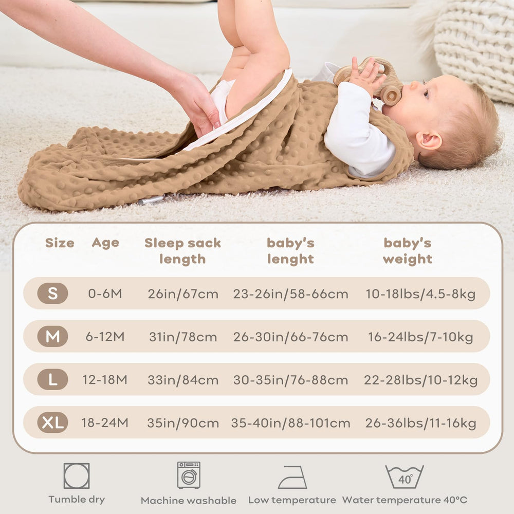 FIEMOL fleece sleep sack two-pack set for value and versatility