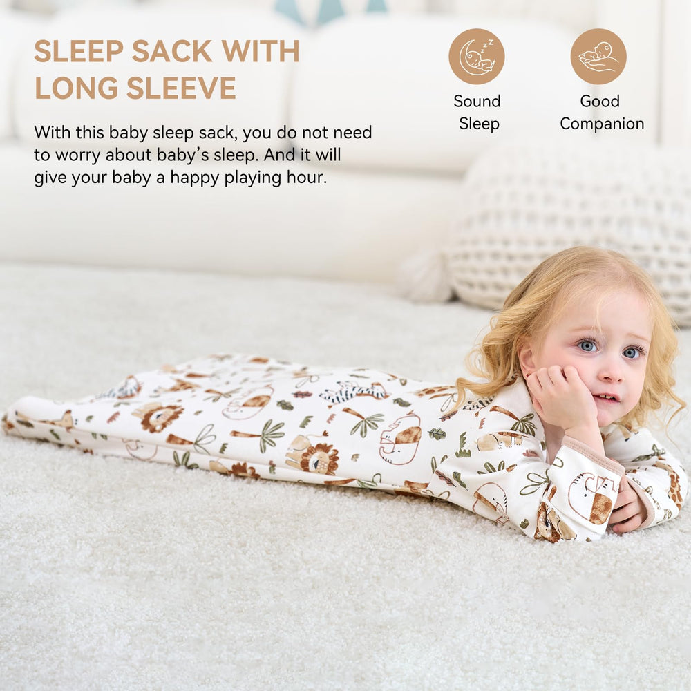FIEMOL foldable mitten cuffs sleep sack with mittens up for warmth during chilly nights.