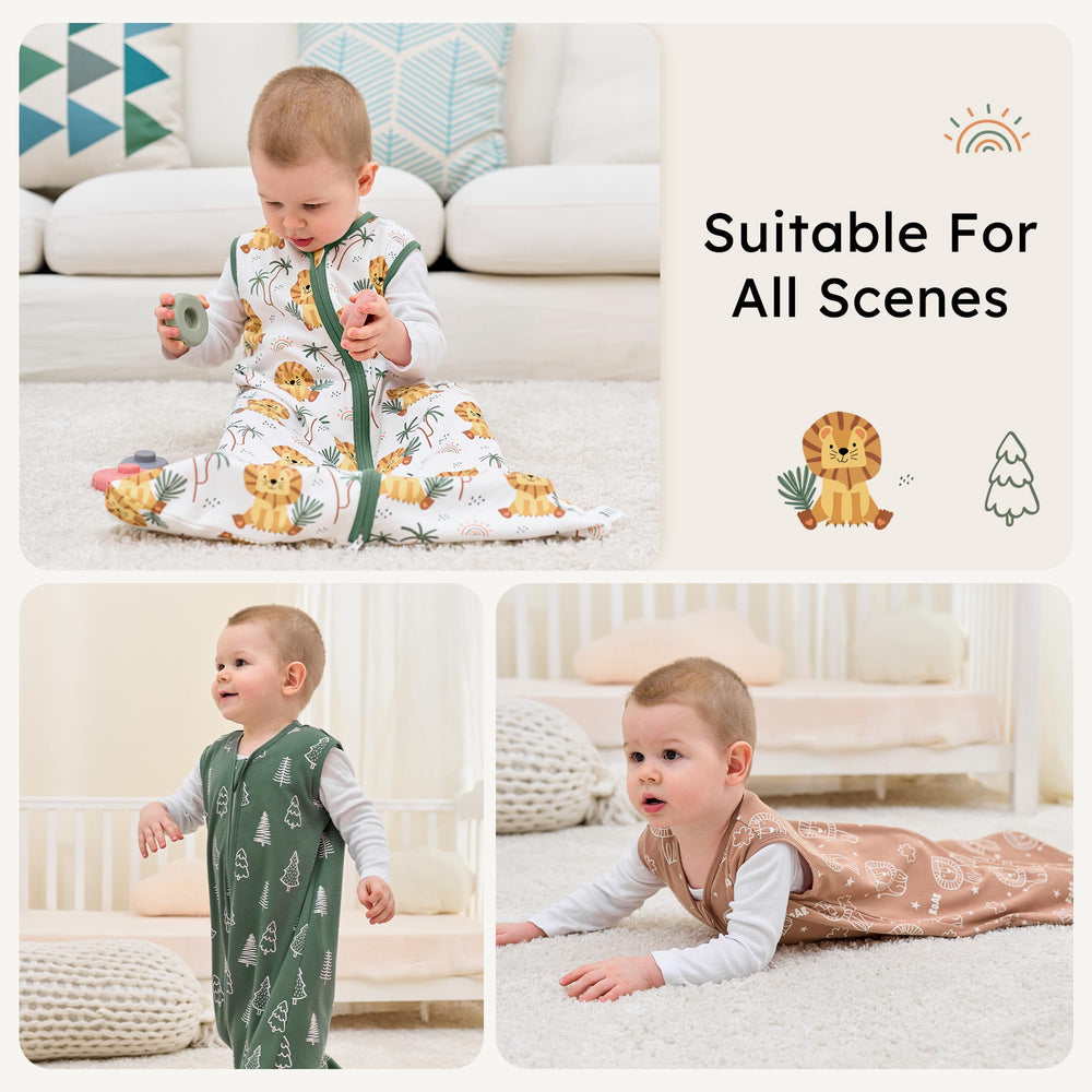 FIEMOL machine-washable cotton sleep sack maintains shape after washing.