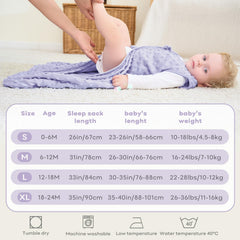 FIEMOL sleep sack in use at bedtime showing cozy warmth for baby.