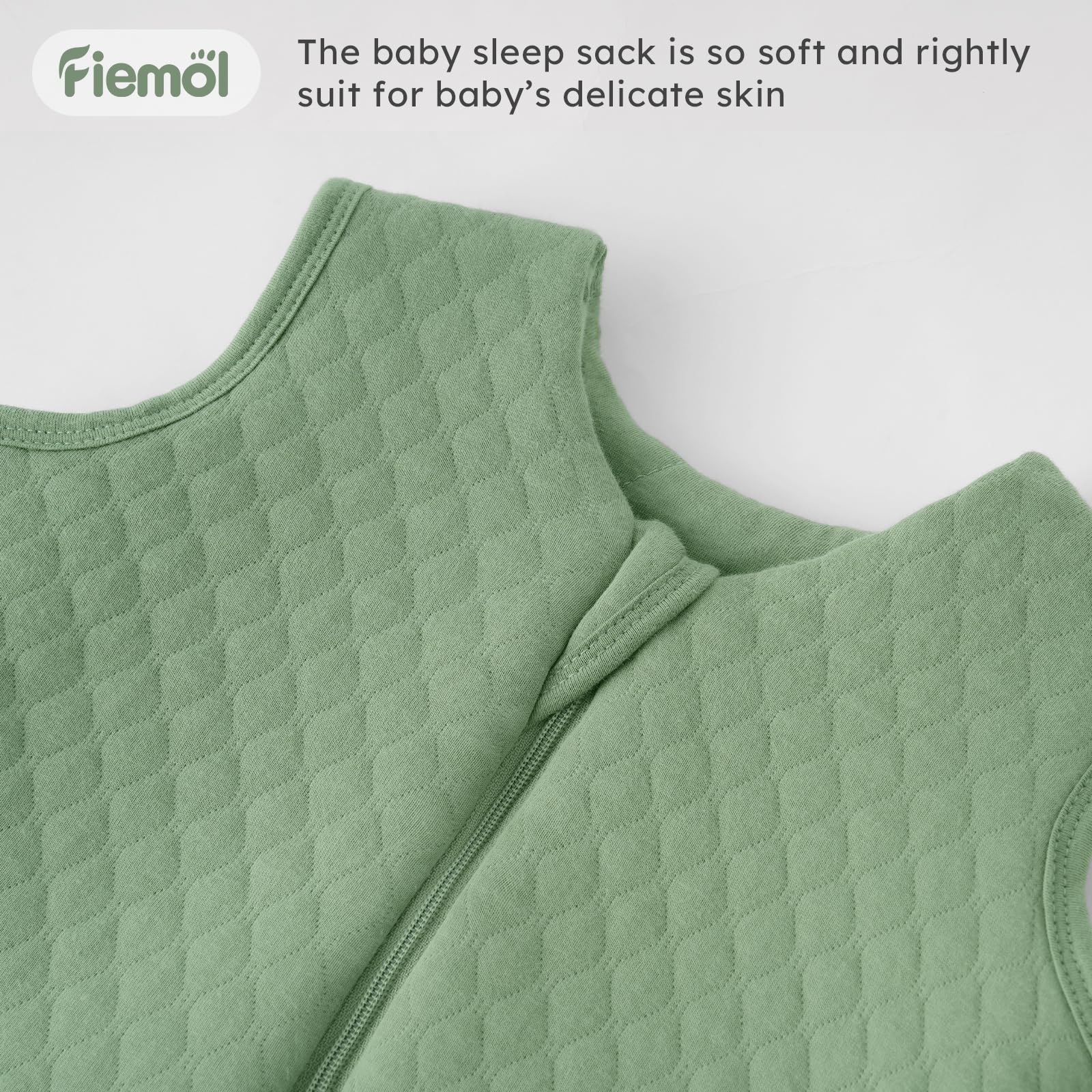 FIEMOL Sleep Sack Green packaged shot suggests gift-ready winter warmth