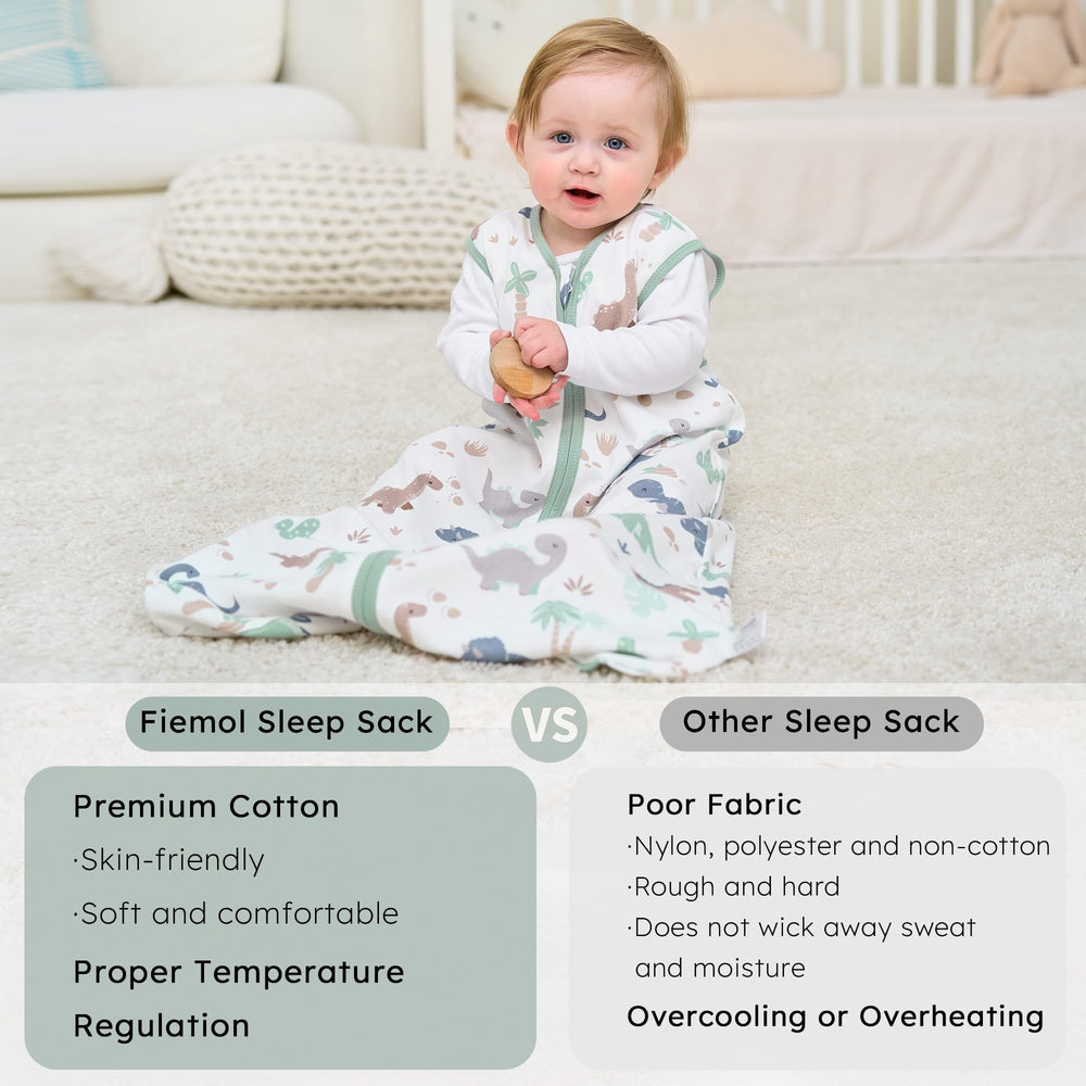 FIEMOL sleep sack machine washable—retains softness after washes.