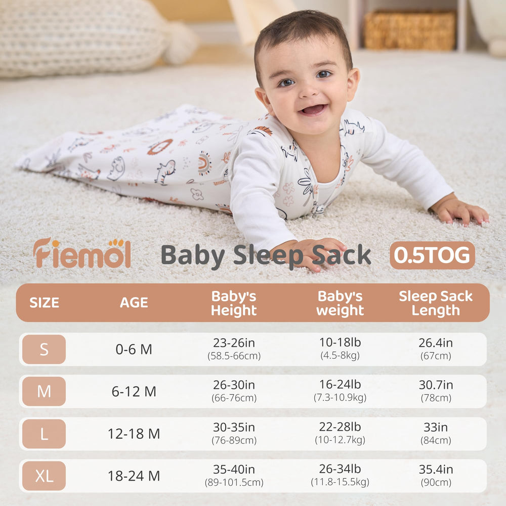 FIEMOL sleep sack top cover protects delicate skin during changes.