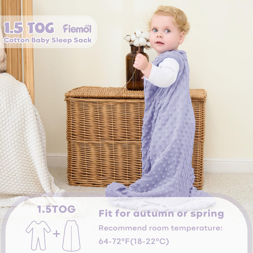 FIEMOL two-pack sleep sacks ready for quick changes during night routines.