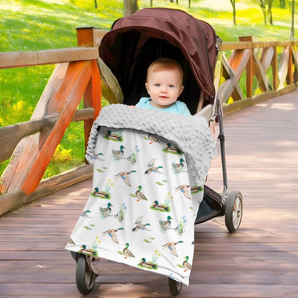 FIGEPO mallard duck blanket 30x40 size ideal for stroller cover and naps
