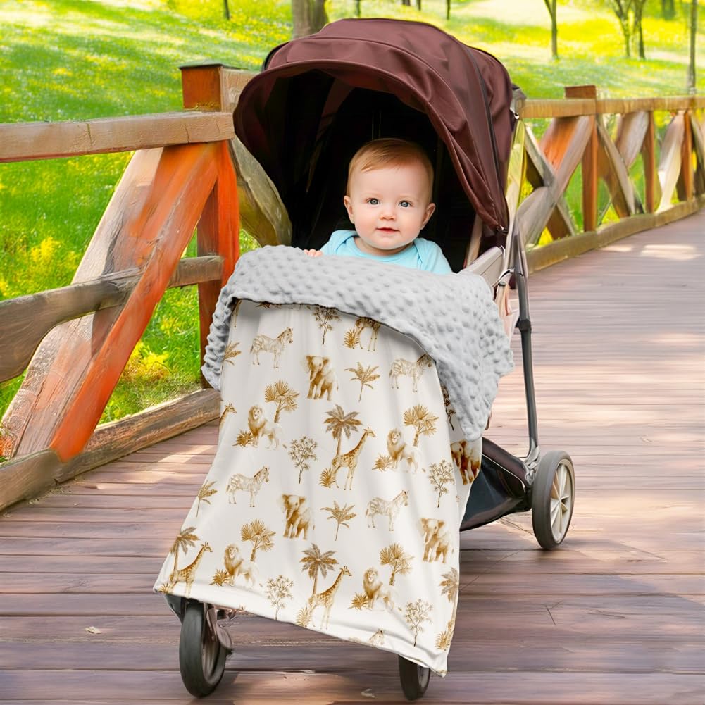 FIGEPO Baby blanket in nursery and stroller use for outings