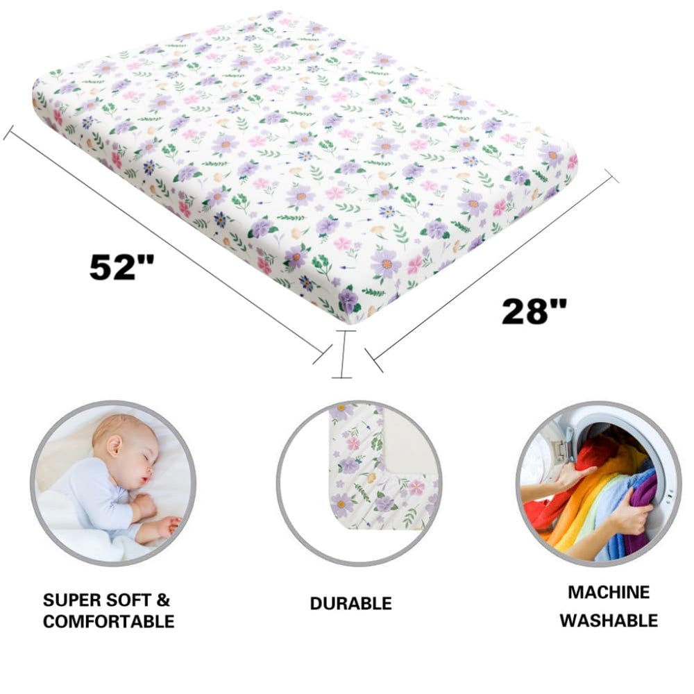 Figepo butterfly pattern sheets coordinate with nursery decor for a serene room.