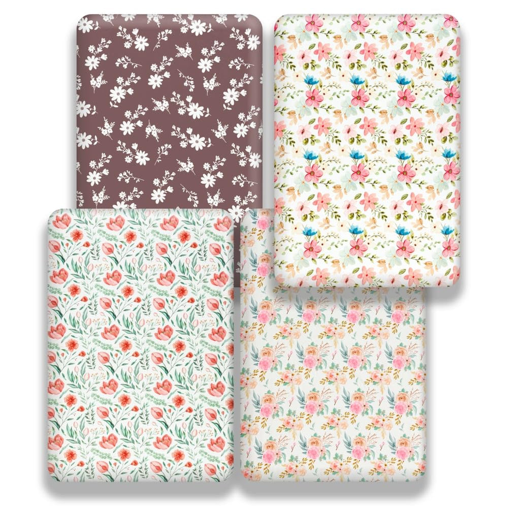 FIGEPO baby sheets stacked colorful set for versatile nursery styling