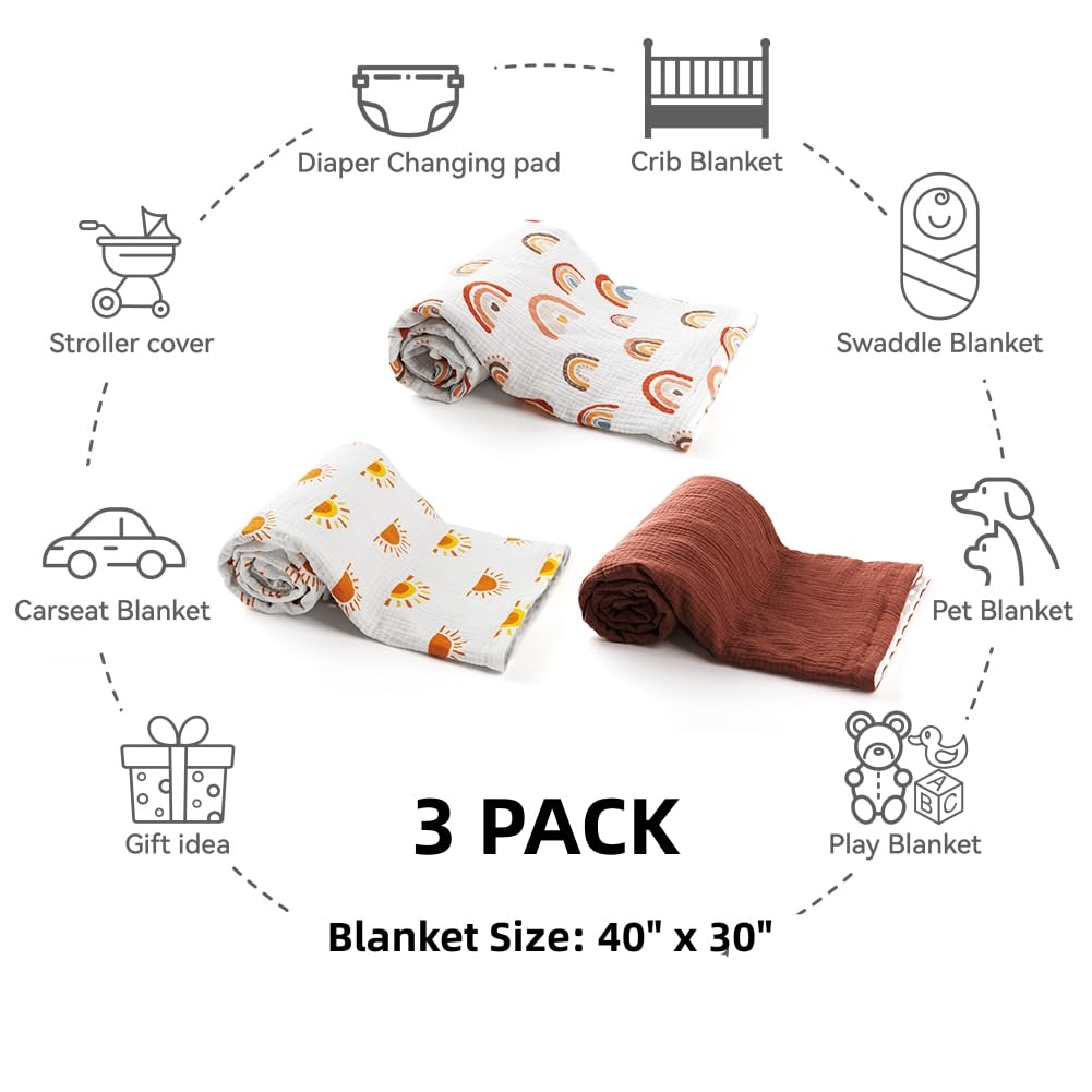 FIGEPO 30x40 inch size perfect for crib or stroller