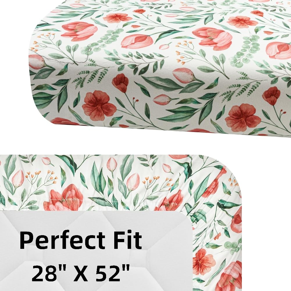 FIGEPO crib sheets in bright nursery room coordinated look