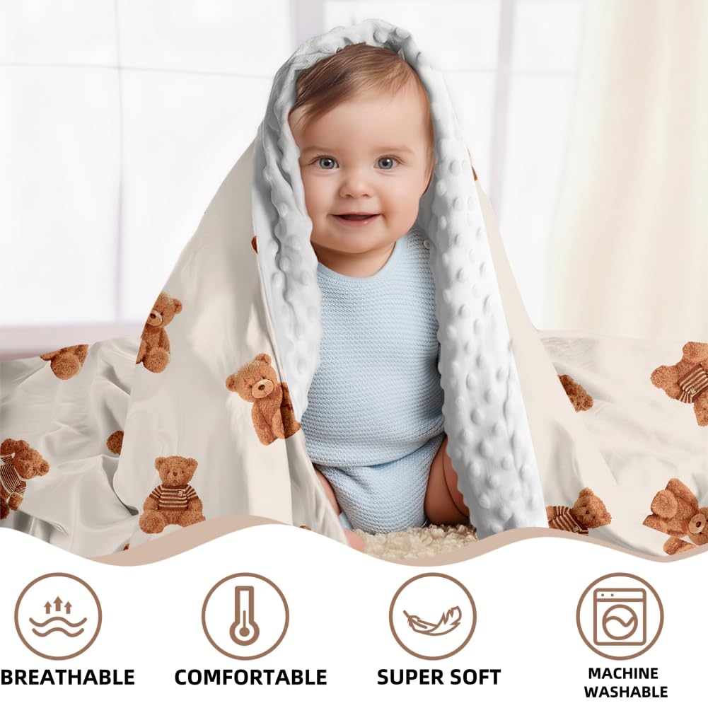 FIGEPO double-layer-baby-blanket-closeup emphasizes plush softness and quality stitching