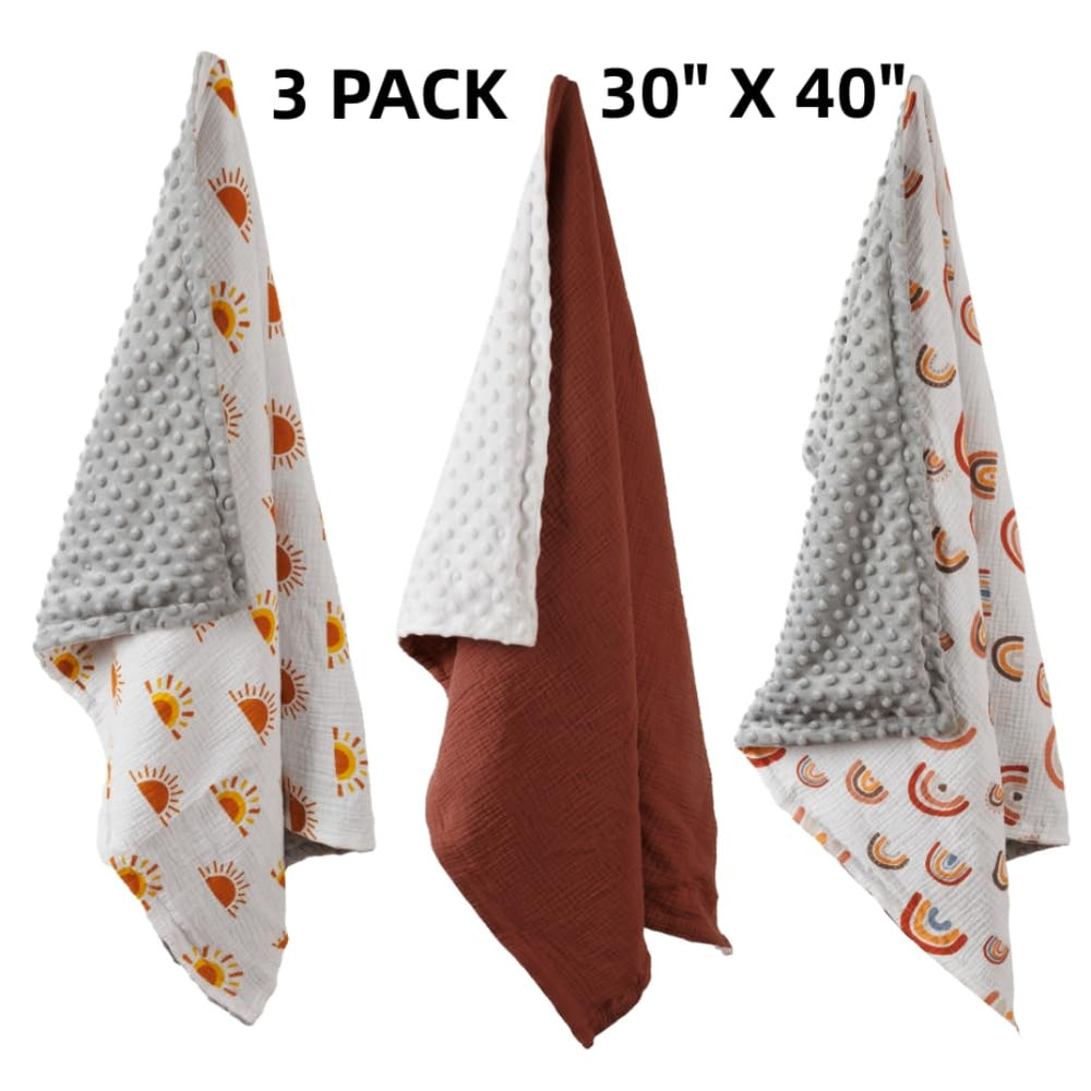 FIGEPO easy-care blanket, machine washable and quick-drying