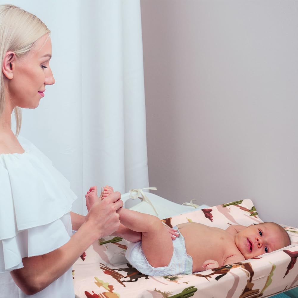 FIGEPO snug-fit crib sheet with durable elastic to stay in place