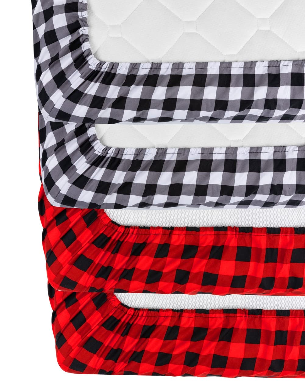 FIGEPO elastic-edged crib sheets secure snug nights on standard crib