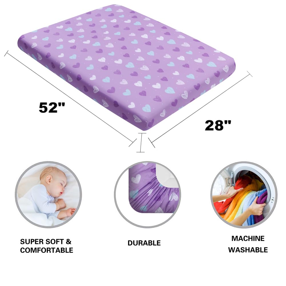 FIGEPO gift-ready baby girl sheets make a thoughtful, practical baby shower or new-baby gift