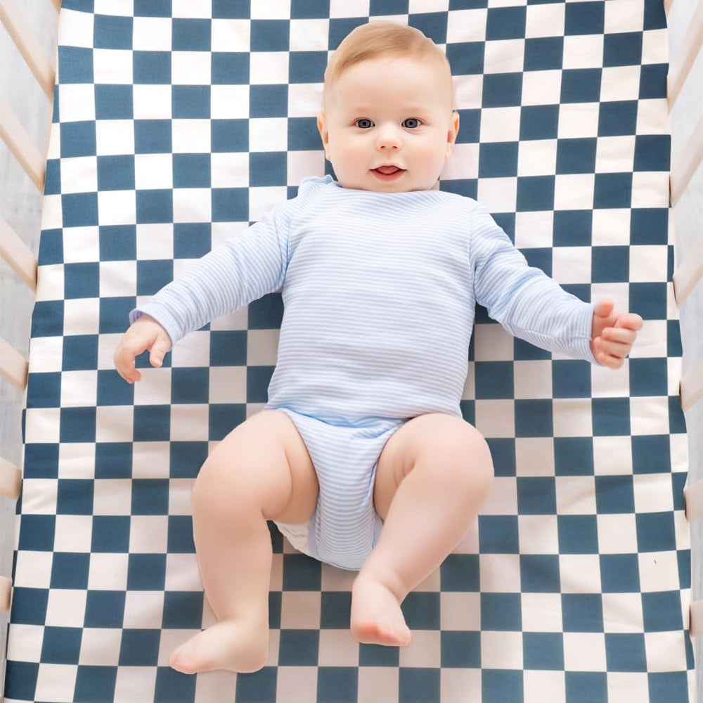 FIGEPO machine washable crib sheets built to withstand daily washes