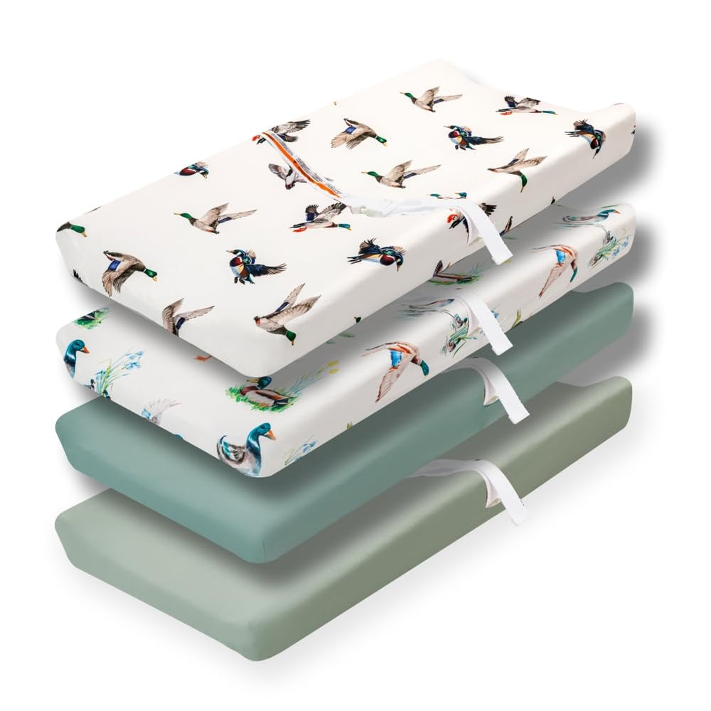 FIGEPO Mallard Duck nursery decor enhances crib ambience and room feel