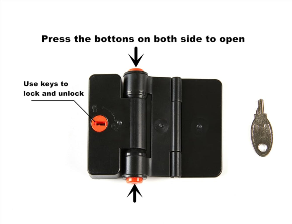 FIGEPO multi-function lock demonstrated for cabinet and drawer security.