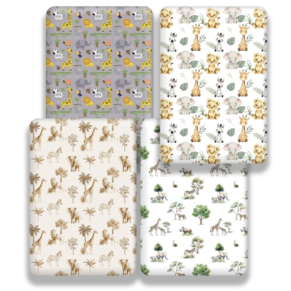 FIGEPO neutral jungle decor closeup highlights versatile nursery style