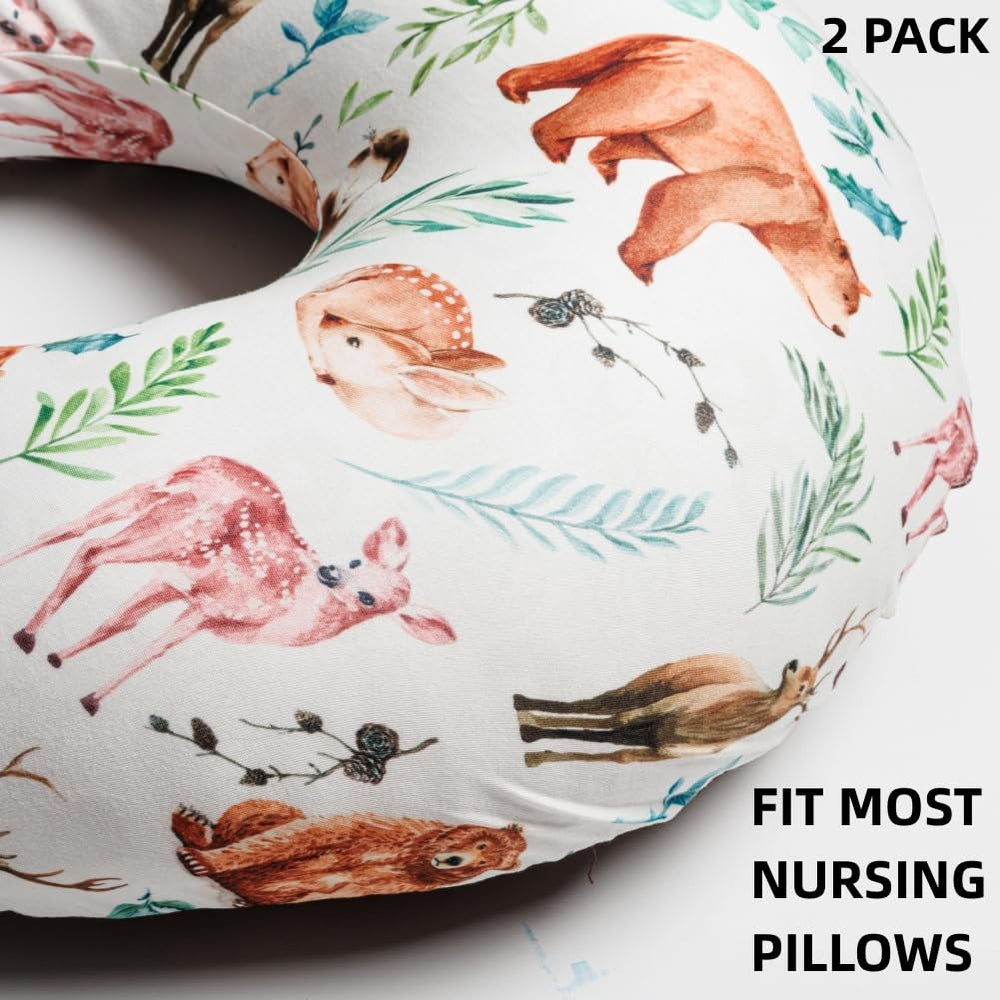 FIGEPO nursing pillow cover two-pack keeps feeding ready and clean